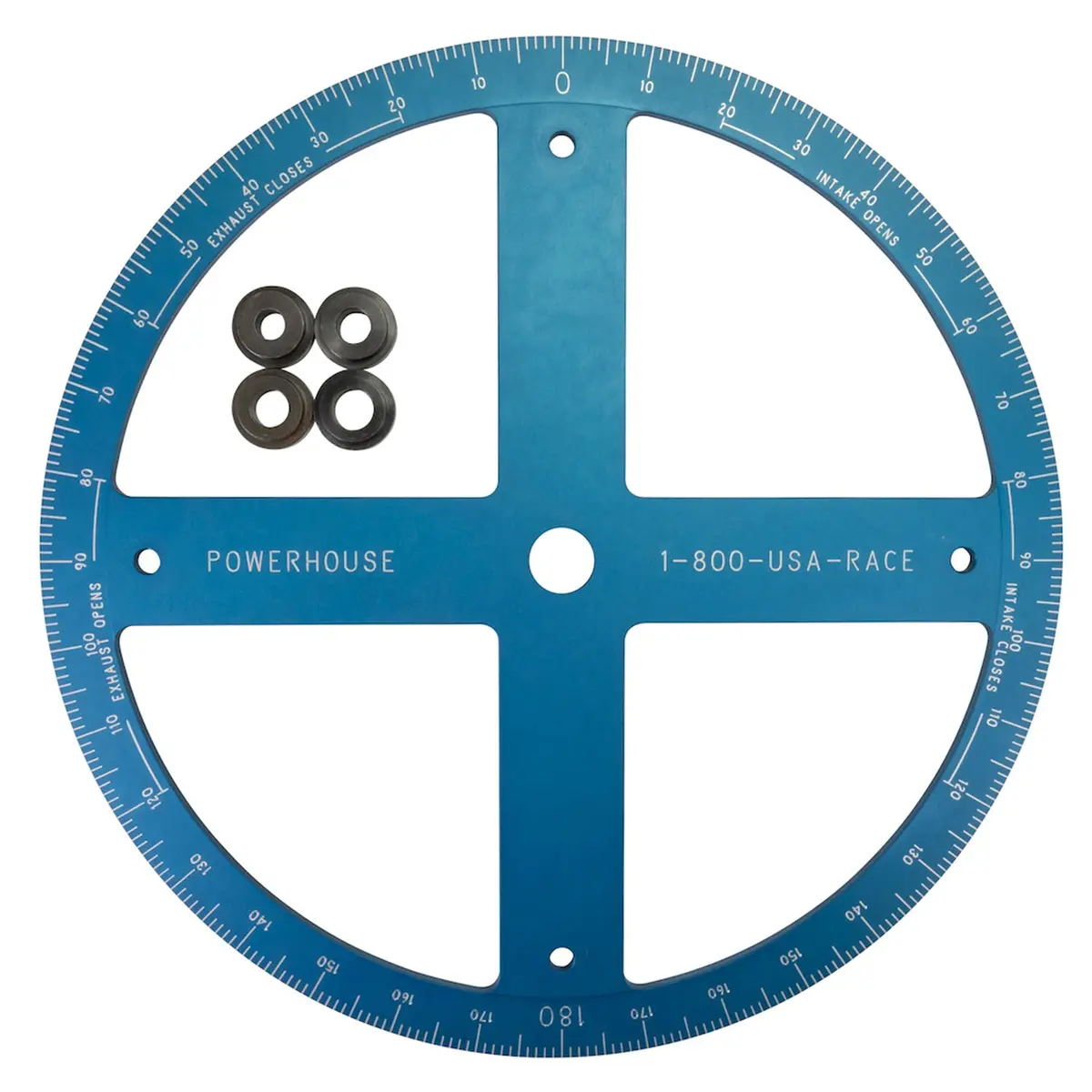 Powerhouse 4791-1 Professional 16" Diameter Machined Aluminum Camshaft Degree Wheel 1