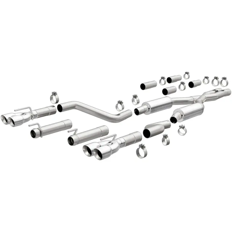 Magnaflow 19367 409 Ss Polished 3In Quad Tips Cat-Back Exhaust For 2015+ Dodge Challenger 1