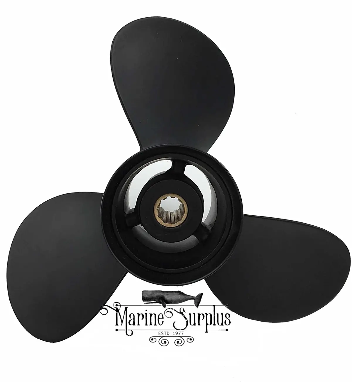Aluminum Propeller - 10 3/8 X 12 - Rh 3 Blade - 9.9-25Hp Mercury 48-19639A40 1