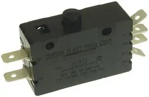 Microswitch, Snap Action, Pin Plunger, Dpdt, Quick Connect, 20 A 1