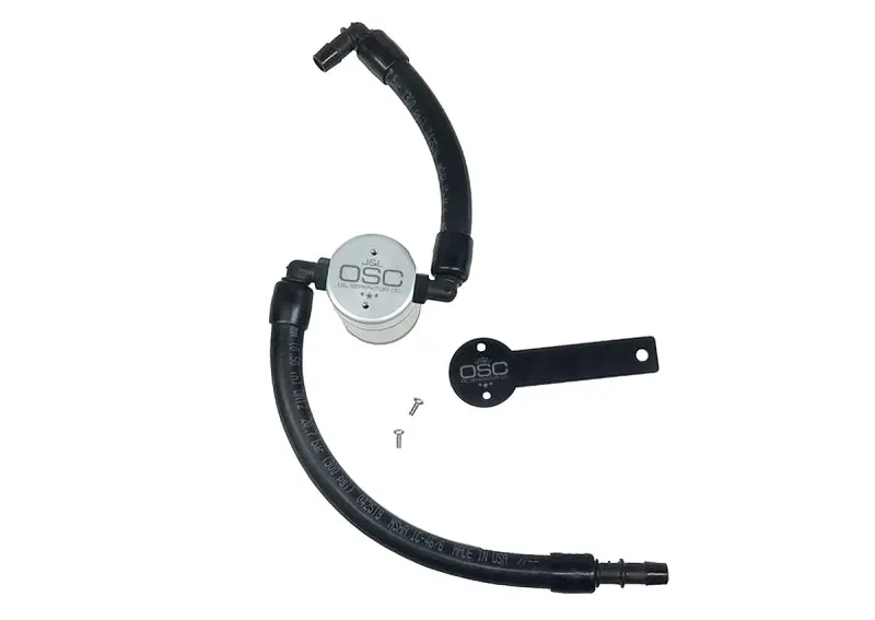 J&L 3067P-C Oil Separator 3.0 Passenger Side - Clear Anodized For 2019-2024 Dodge Ram 1500 5.7L 1