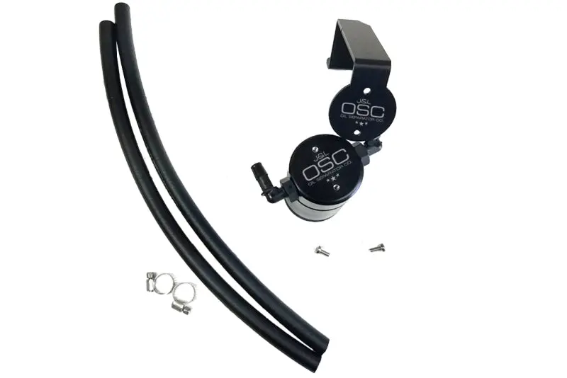 J&L 3083P-B Passenger Side Oil Separator 3.0 - Black Anodized For 2014-2017 Chevrolet Ss 6.2L 1
