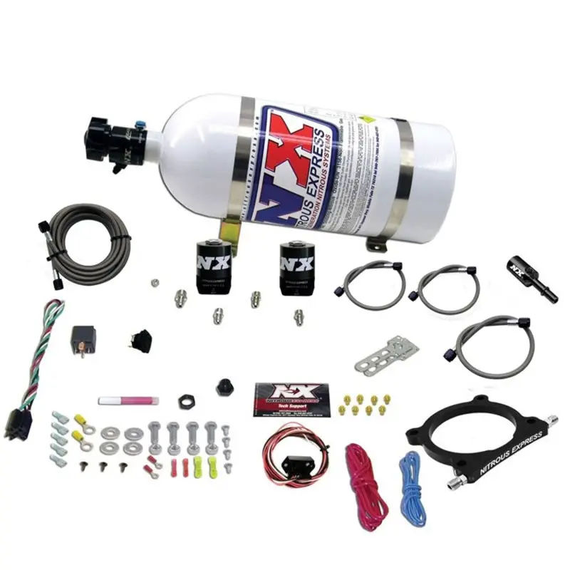 Nitrous Express 11-15 Ford Mustang Gt 5.0L High Output Nitrous Plate Kit (50-250Hp) W/10Lb Bottle 1