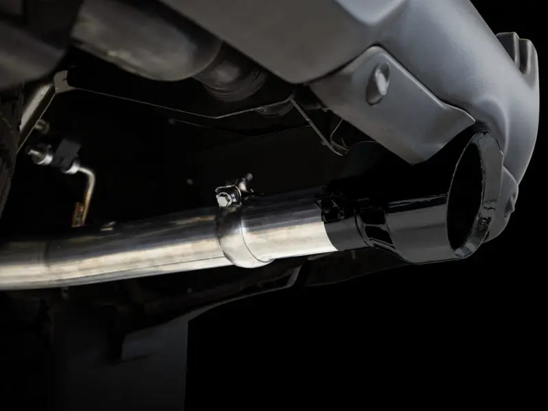 Awe Tuning 3015-33006 0Fg Dual Rear Exit Cat-Back Exhaust - Diamond Black Tips For 2019+ Ram 1500 5.7L (W/Cutouts) 2