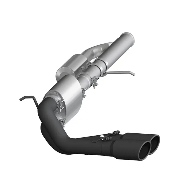 Mbrp 09+ Chevrolet Silverado 1500 3In Cat Back Pre-Axle Dual Outlet W/ 4In Tip - Black 1