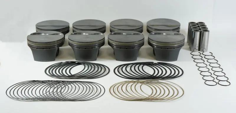 Mahle 930218400 Powerpak Forged Piston Set For Chevrolet Ls1/2/6 5.3L 329Ci 3.800 Bore / 3.622 Stroke 9.6:1 Cr -2.1Cc 1