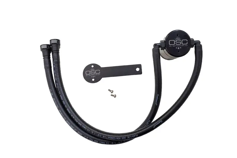 J&L 3081D-B Driver Side Oil Separator 3.0 - Black Anodized For 2016-2024 Chevrolet Camaro Lt1 6.2L 1