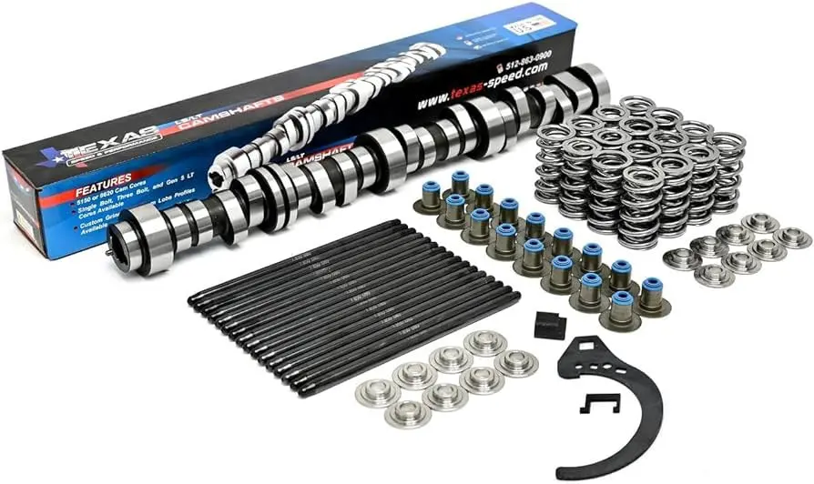 Texas Speed El-C7 V2 Vvt Camshaft Kit For Gen V Lt1 Lt4 L86 6.2L .645"/.631" Lift 1