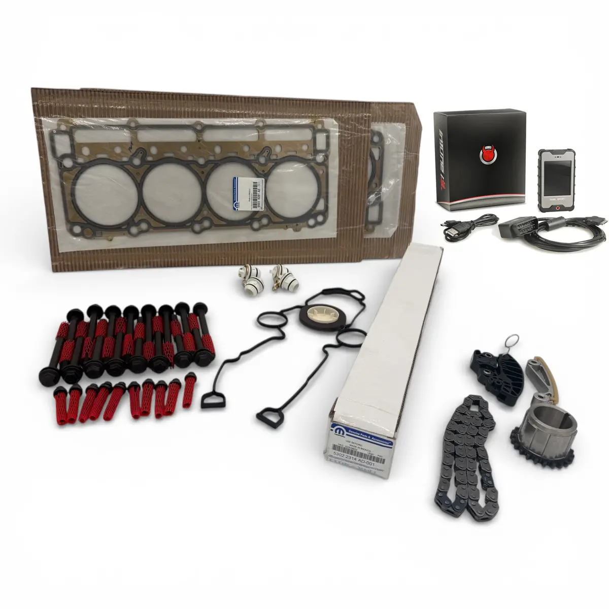 Complete MDS deletion solution featuring the Intune I3 tuner and factory PCM replacement for 2015–2024 Jeep, Dodge, and Chrysler vehicles equipped with the 6.4L HEMI engine