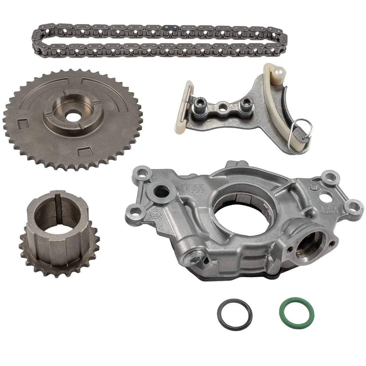 Melling Topk-1003 Timing Kit W/Stock Replacement Oil Pump For 2007-2017 Gm Gen Iv 5.3L 6.0L 6.2L Single-Bolt Cam Engines 1