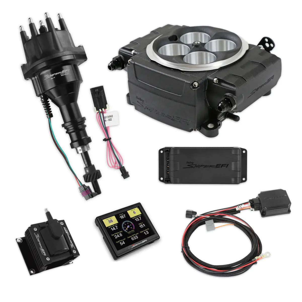 Holley 550-511-3Px-Sbf Sniper 2 Efi - Black, Sbf Ign 1