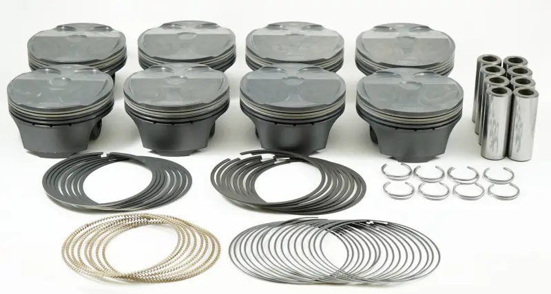 Mahle 930258362 Powerpak Forged Piston Set For Ford Gen 3 Coyote 308Ci 3.662 Bore 3.65 Stroke 5.933 Rod .866 Pin 8.4Cc 12 Cr 1