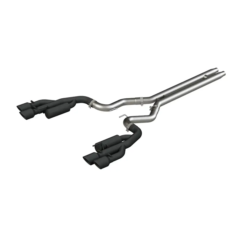Mbrp 2018-2019 Ford Mustang Gt 5.0 3In Cat Back Quad Tip Race Version - Black 1