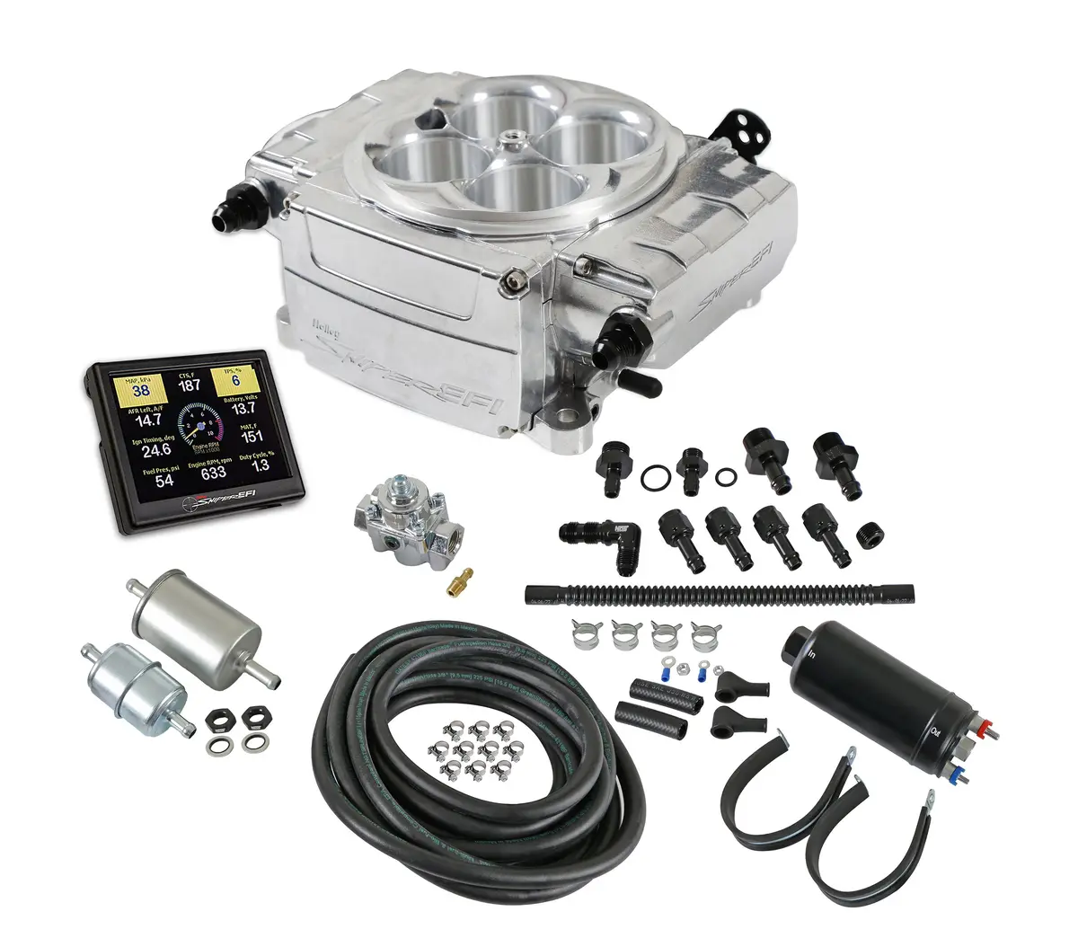 Holley 550-510-3Xk Sniper 2 Efi Master Kit , Polished 1