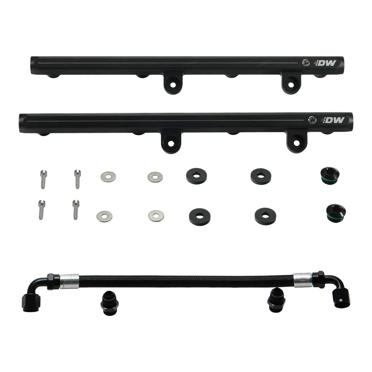 Deatschwerks 7-101 Fuel Rails With Crossover For 2005-2023 Dodge Chrysler Hemi 1