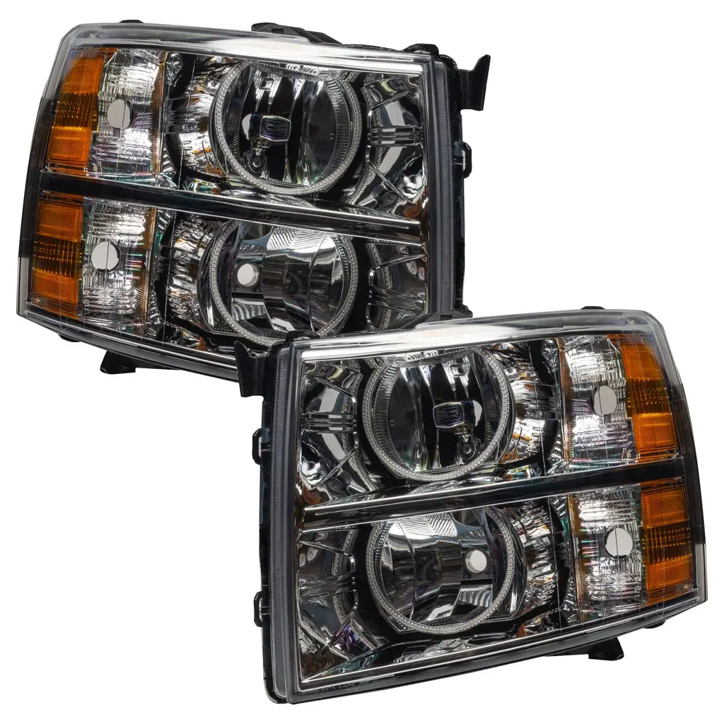 Oracle Lighting 7007 2007-2013 Chevy Silverado Pre-Assembled Headlights-Chrome 1