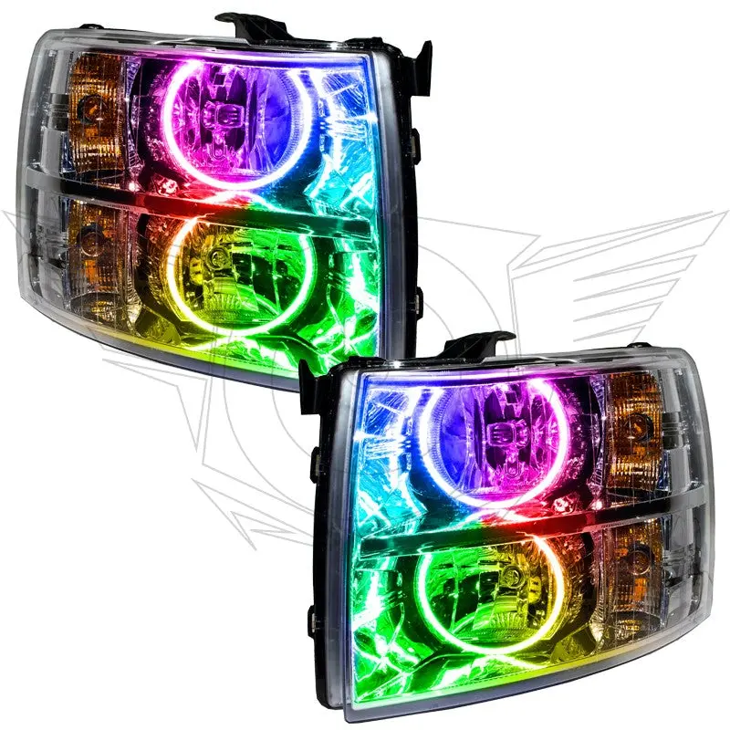 Oracle Lighting 7007 2007-2013 Chevy Silverado Pre-Assembled Headlights-Chrome 2