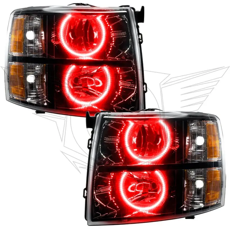 Oracle Lighting 7105 2007-2013 Chevy Silverado Pre-Assembled Headlights-Black 3