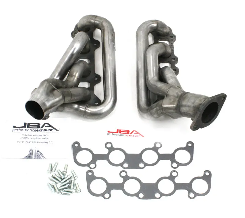 Jba 1689S 1-3/4In Primary Raw 409Ss Cat4ward Header For 2015-2020 Ford Mustang 5.0L Coyote 1