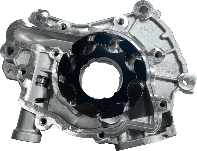 Boundary Billet Gear Vane Ported Treated Oil Pump Assembly W/Billet Back Plate For 2024+ Ford Coyote V8 1