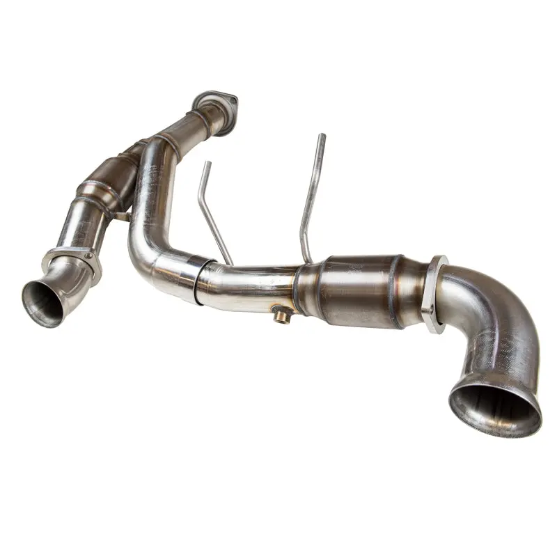 Kooks 13613301 3" Ss Green Catted Y-Pipe For 2015-2020 F150 5.0L 4V, Connects To Oem 1