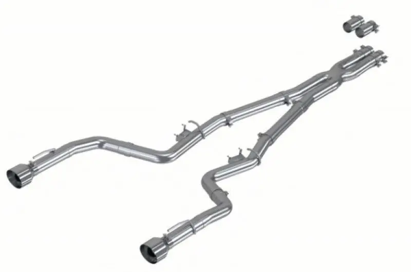 Mbrp S7118al 3" Race Profile Cat-Back W/ Dual Tips Exhaust 2017-2023 Dodge Charger 5.7L/6.2L/6.4L Hemi 1