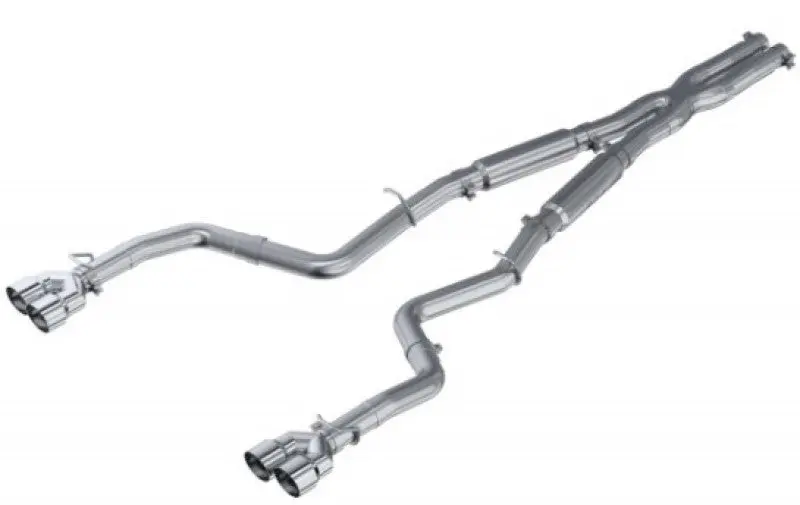 Mbrp 2015-2016 Dodge Challenger Rt 5.7L Aluminized Steel 3In Dual Rear Cat-Back Quad Tips - Street 1