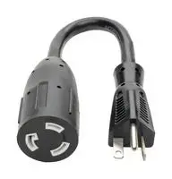 P044-06I Mains Power Cord, Heavy Duty, Nema L5-20R, Nema 5-20P, 152 Mm, 20 A, 120 Vac, Black 1