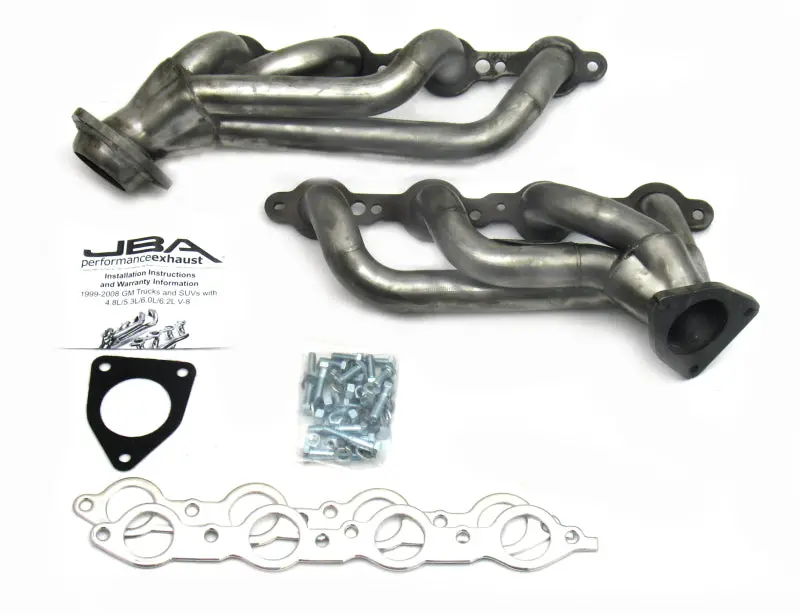 Jba 1850S-2 Raw 409 Cat4ward Headers For 2002-2013 Gm Truck 4.8L 5.3L Ls 1