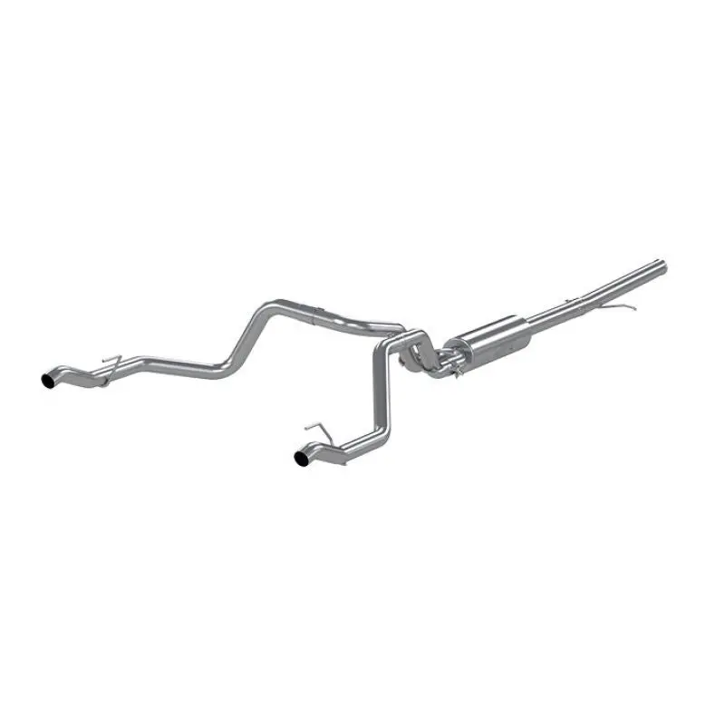 Mbrp 2019 Chevrolet Silverado 1500 4.3L/5.3L 2.5In Cat Back Dual Rear Exit - Aluminized 1
