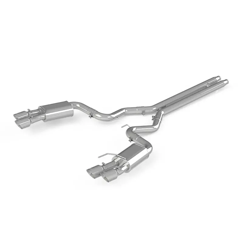 Mbrp 2018-2019 Ford Mustang Gt 5.0 3In Dual Split Rear Al Cat Back W/ Quad 4.0In Dual Wall Tips 1