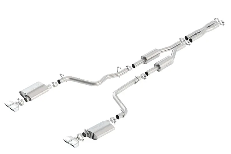 Borla 09-14 Dodge Challenger R/T 5.7L Rwd 2Dr. Dual Rctgl. Angle S-Type Cb Exhaust - Rear Split Exit 2