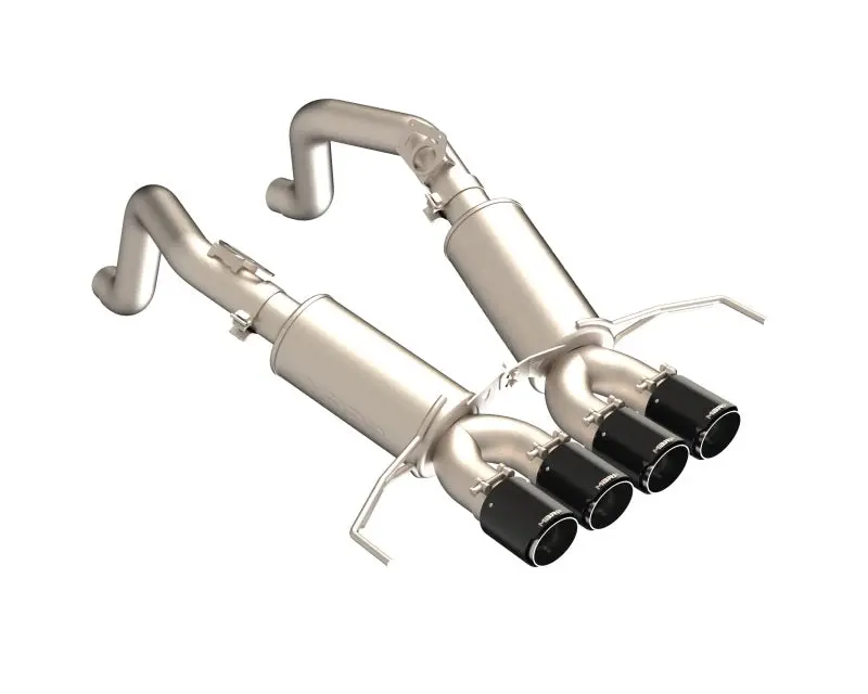Mbrp S70303cf 3" Dual Muffler Axle Back, With Quad 4" Dual Wall Cf Tips, T304 For 2014-2019 Chevy Corvette 1