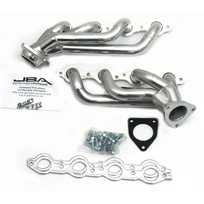 Jba 1850S-2Js Silver Ctd Cat4ward Shorty Headers For 2002-2013 Gm Chevy Truck Suv 4.8L 5.3L Ls 2