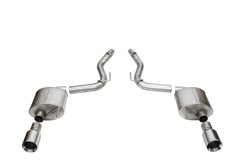 Corsa 2024 Rd Mustang Gt Touring Axle-Back Ex.Sys 3.0In Dual Rear Exit W/4.5In Straight Cuttips 1