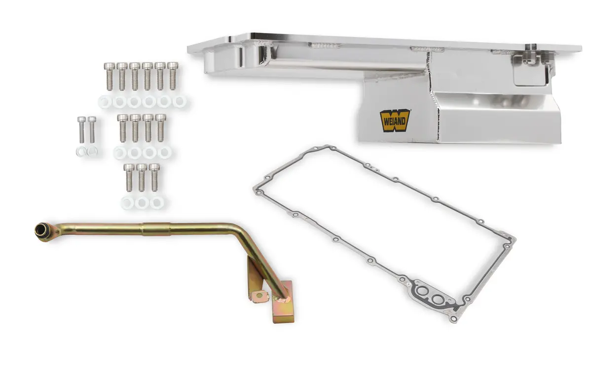 Weiand 5045Wnd Rear Sump Oil Pan Kit For Gm Ls1/2/6 & Lq9 1