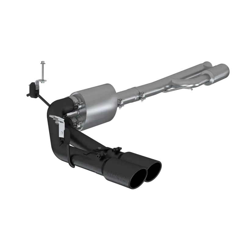 Mbrp 2019+ Chevrolet Silverado 1500 4.5L/5.3L Pre-Axle Dual Side Exite W/ 4In Od Tip- Black Coated 1