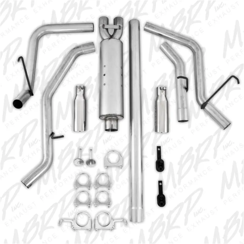 Mbrp S5128al 2.5" Aluminized Cat Back, Dual Split Side For 2006-2008 Dodge Ram Hemi 1500 5.7L Sc/Cc-Sb 1
