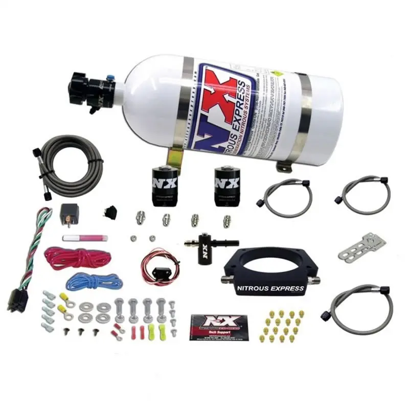 Nitrous Express 15Lb Bottle W/Lightning 500 Valve (6.89 Dia X 26.69 Tall) W/Gauge 1