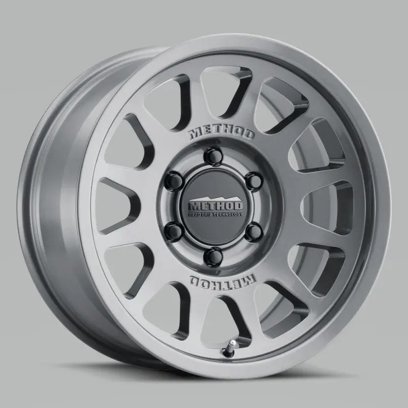Method Mr703 17X8.5 0Mm Offset 5X5 71.5Mm Cb Gloss Titanium Wheel 1