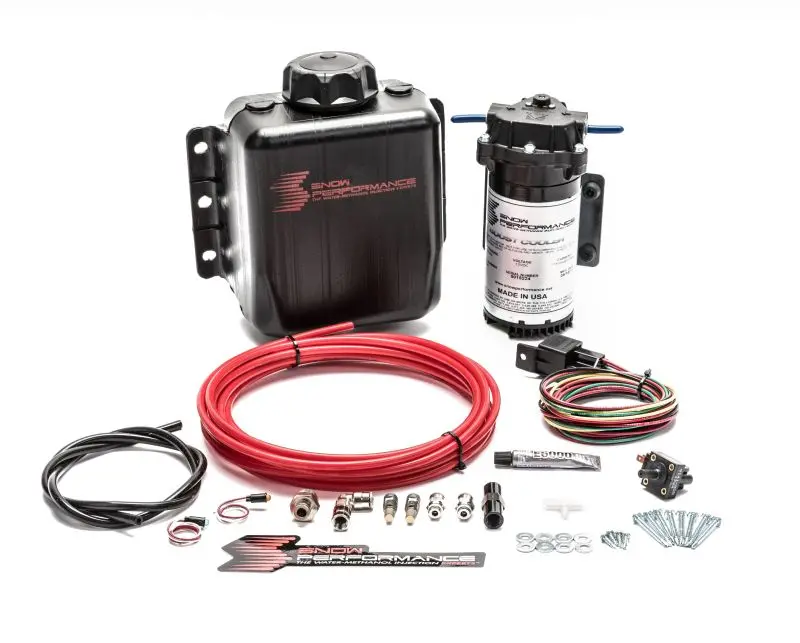 Snow Performance Stg 1 Boost Cooler Td Water Injection Kit (Incl. Red Hi-Temp Tubing/Quick Fittings) 1