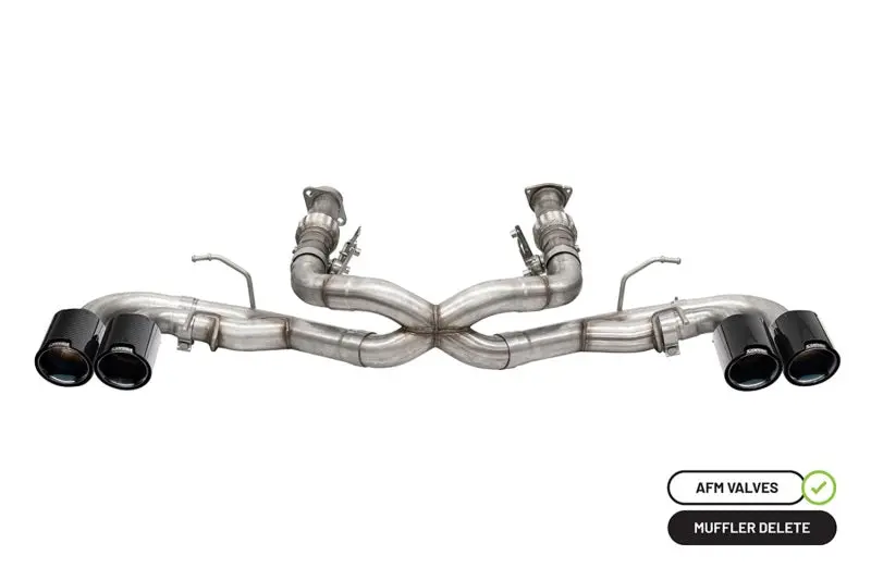 Corsa 20-24 Chevrolet Corvette C8 Rwd 3In Xtreme Cat-Back Exhaust W/4.5In Carbon Fiber Blackpvd Tip 1