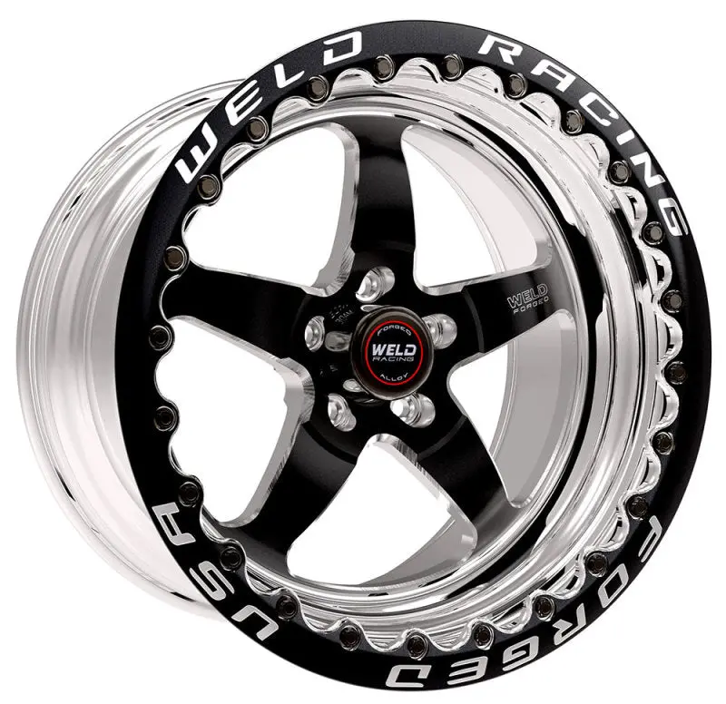 Weld S71 17X10 / 5X120mm Bp / 7.2In. Bs Black Wheel (High Pad) - Black Single Beadlock Mt 1