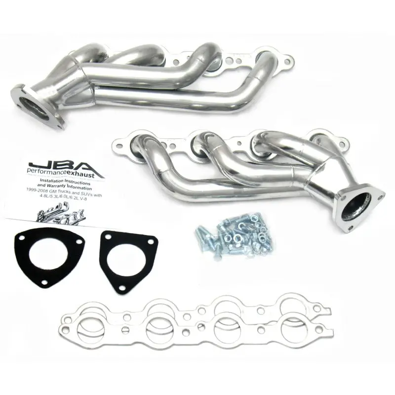Jba 1850S-3Js 1-5/8In Primary Silver Ctd Cat4ward Header For 2003-2006 Gm Truck 6.0L Ls W/O Egr 2