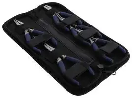Plier & Cutter Set, 5 Pieces, Round, Flat & Bent Nose Pliers, Top & Diagonal Cutters 1
