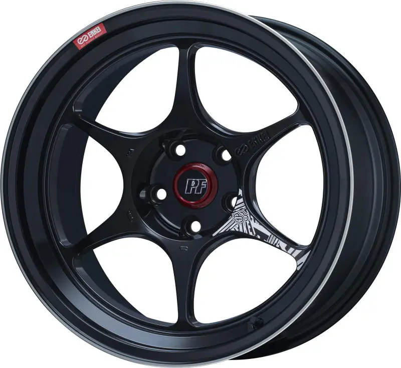 Enkei Pf06 18X9.5 5X114.3 40Mm Offset 75Mm Bore Black Machined 1