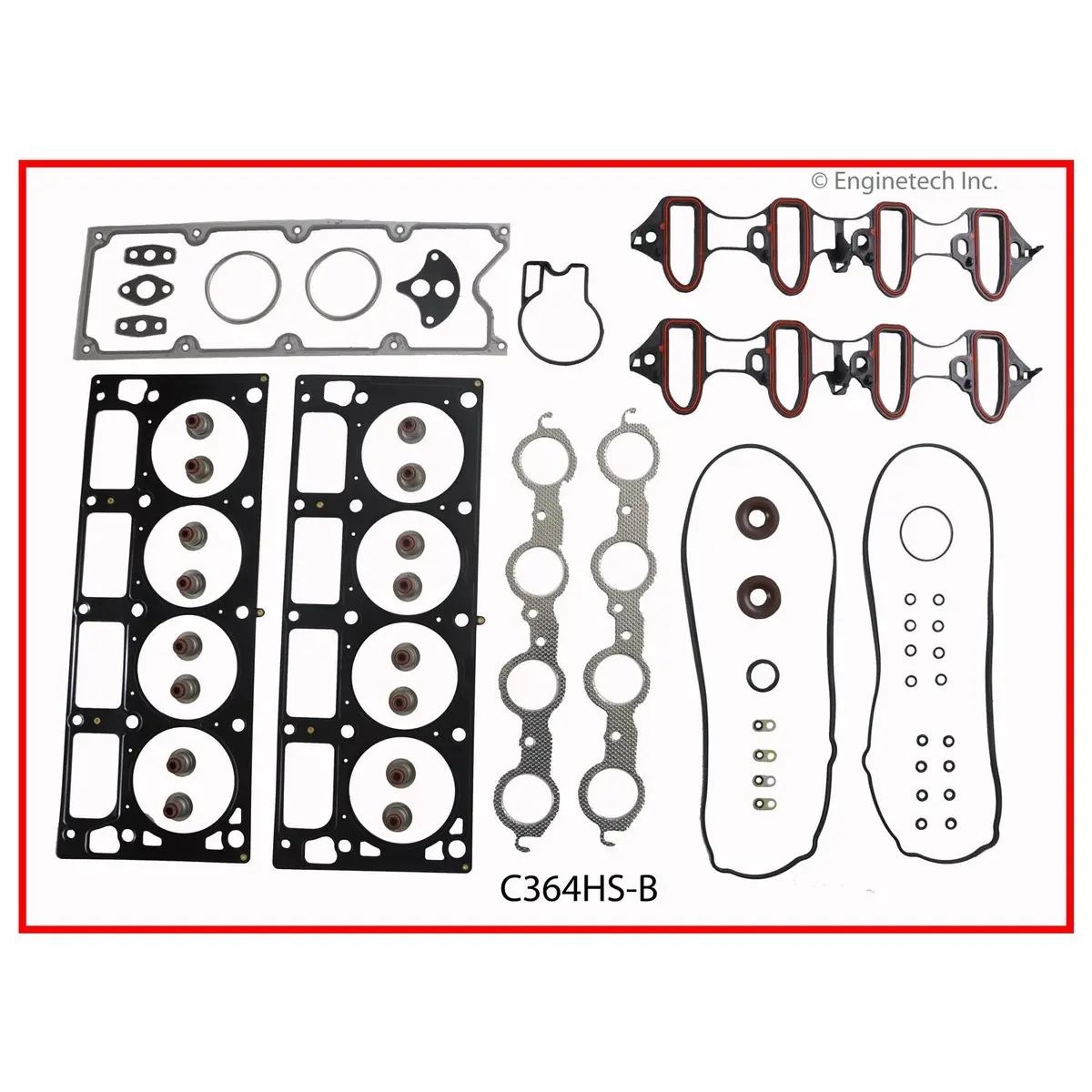 Enginetech Rmc364cp Rering Overhaul Kit For 2006-2007 Chevrolet Gen Iii 6.0L Vin "U" 2