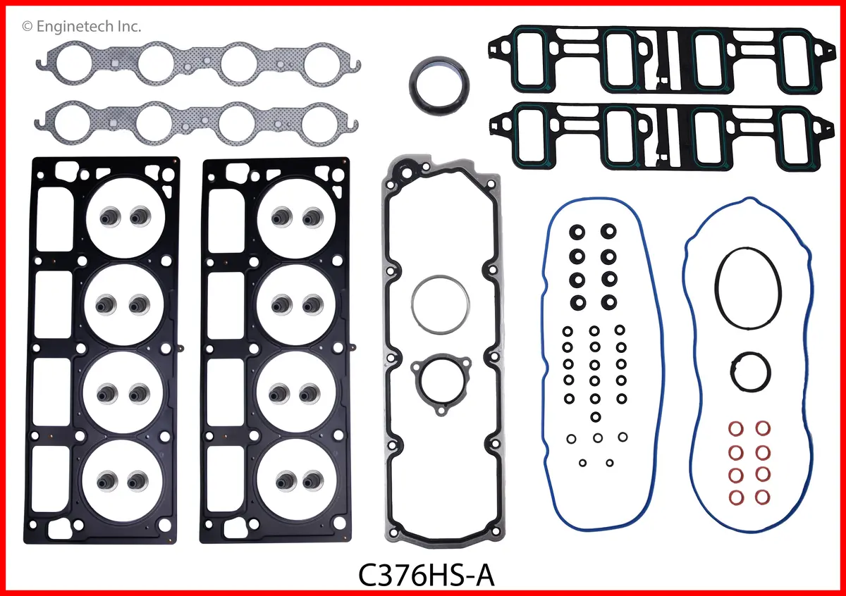 Enginetech Rmc376ap Rering Overhaul Kit For 2007-2008 Chevrolet Gen Iv 6.2L L92 L9h 2