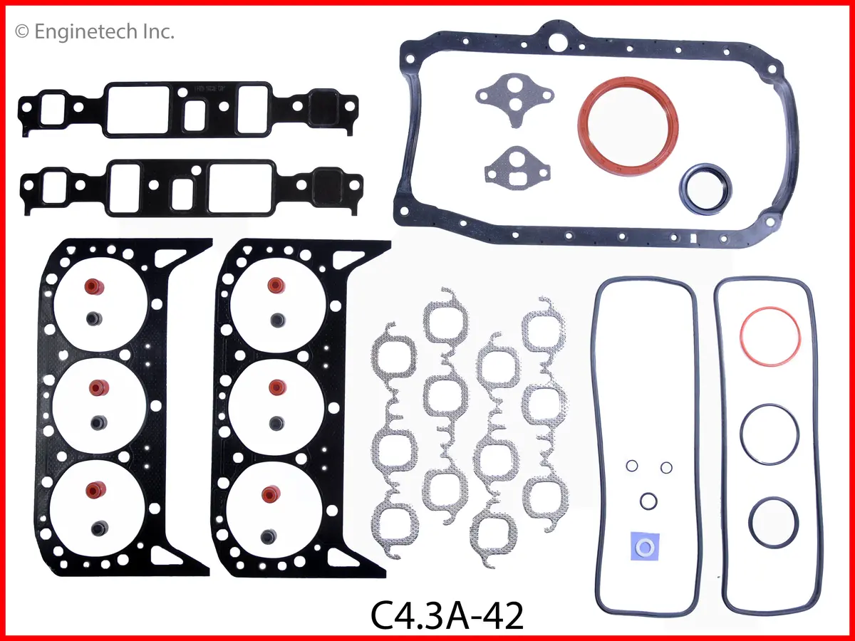 Enginetech Rcc262y Engine Rebuild Kit For 1994 Chevrolet 4.3L V6 Z79 Zr9 Vin "Z" 6