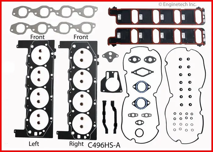Enginetech Rmc496ap Engine Rering Overhaul Kit For 2001-2007 Chevrolet Bbc 496 8.1L 2